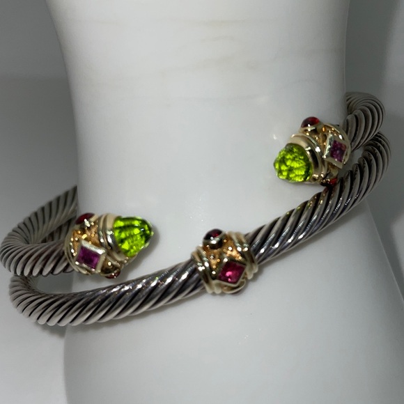 Matching David Yurman 5mm Renaissance Bracelets, Medium Size - Picture 4 of 12